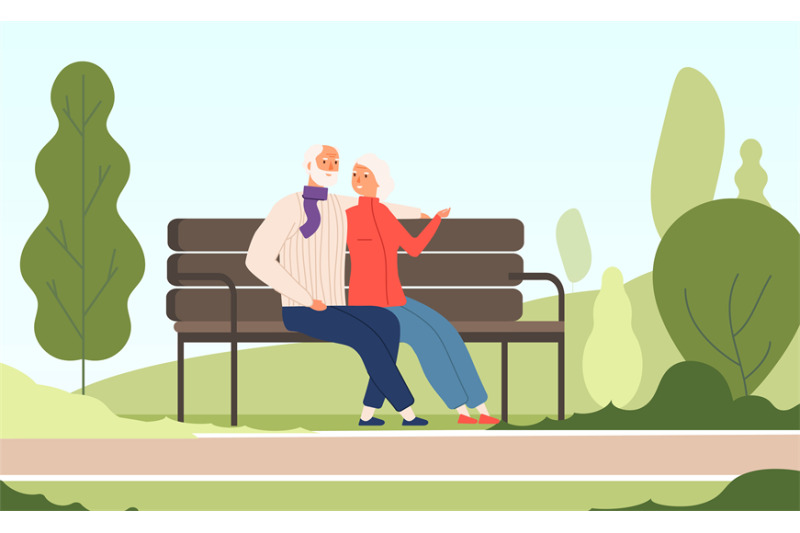 elderly-couple-park-seniors-happy-grandfather-grandmother-sitting-on