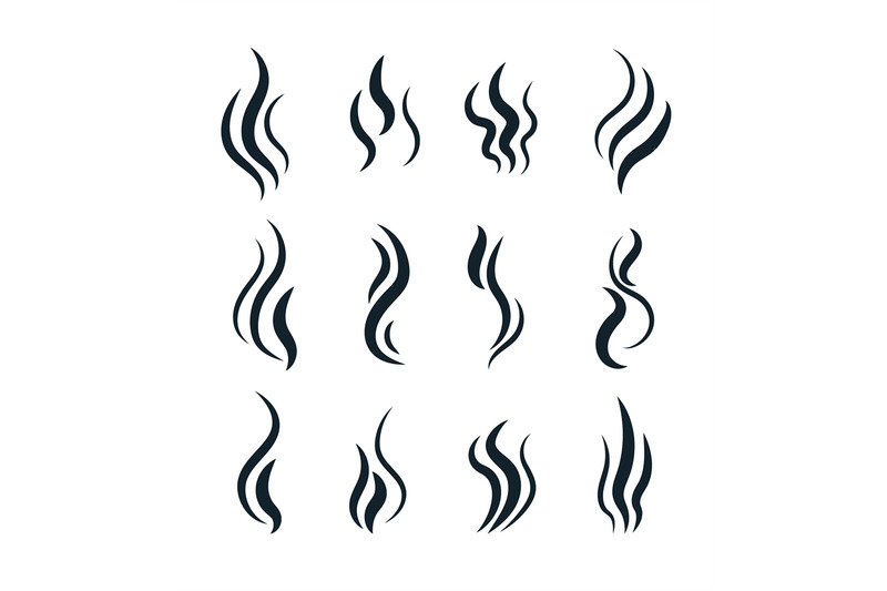 smell-symbols-heating-pictograms-cooking-steam-warm-aroma-smells-sti