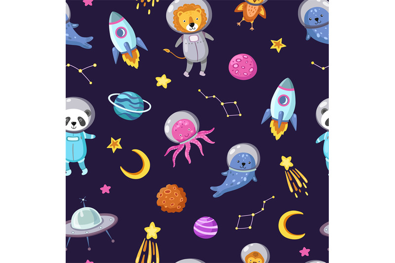 space-animals-pattern-cute-baby-animal-astronauts-flying-kid-pets-cos