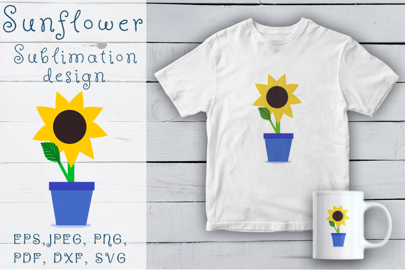 sunflower-svg-sublimation-design-sunflower-in-pot-svg-png-eps-files