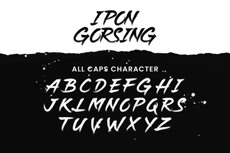 ipon-gorsing-brush-font