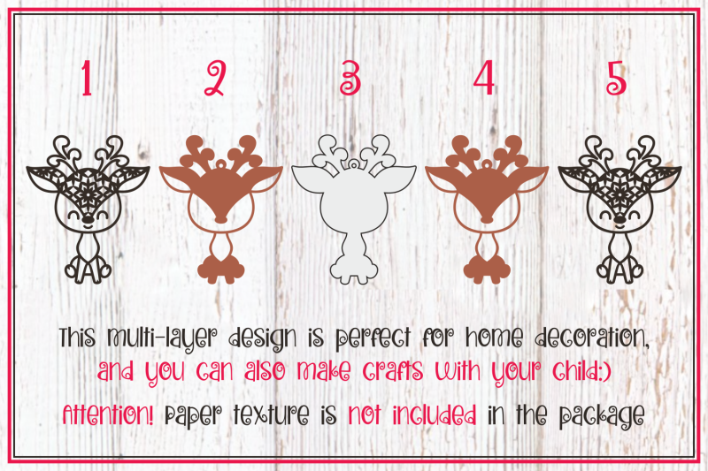cute-deer-3d-layered-christmas-ornament-svg-for-kids