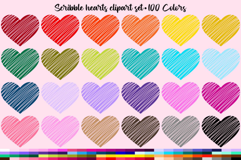 scribble-hearts-clipart-valentine-039-s-day