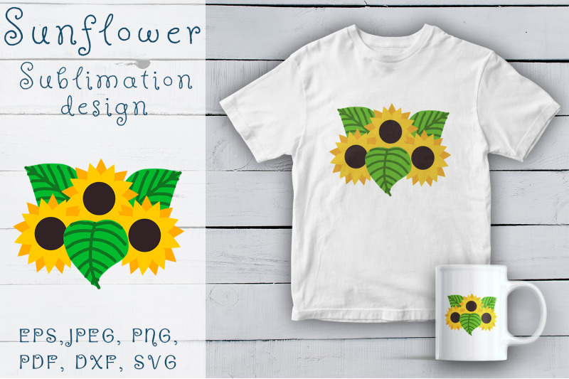 sunflower-sublimation-design-sunflower-svg