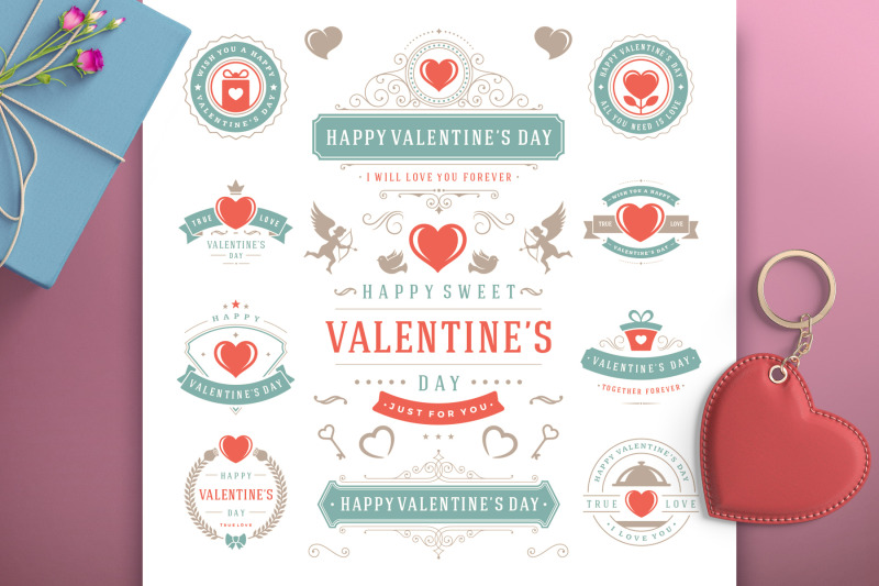 valentine-039-s-day-badges-amp-cards