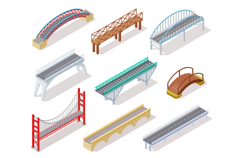 isometric-bridge-concrete-bridges-drawbridge-river-arch-bridging-city