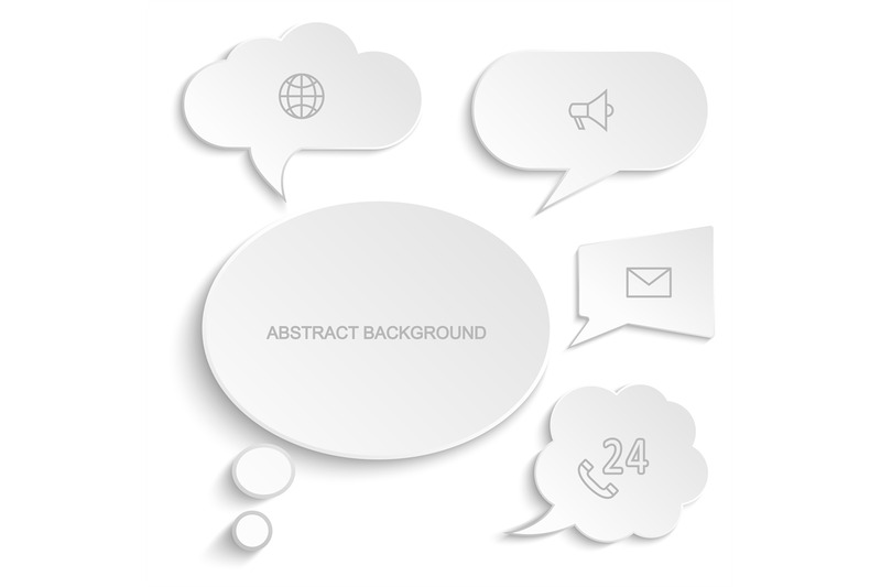 paper-speech-bubbles-vector-set-white-communication-bubbles-with-line