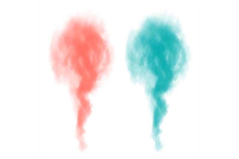 turquoise-and-coral-smoke-bomb-vector-isolated-on-white-background