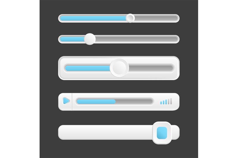 web-buttons-vector-interface-sliders-of-collection