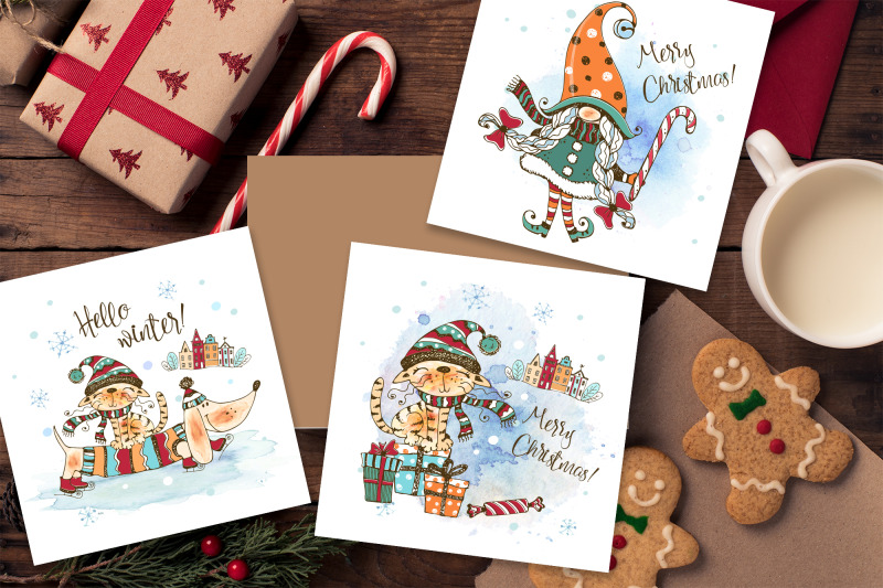 christmas-gnomes-watercolor-png-nordic-family-of-gnomes