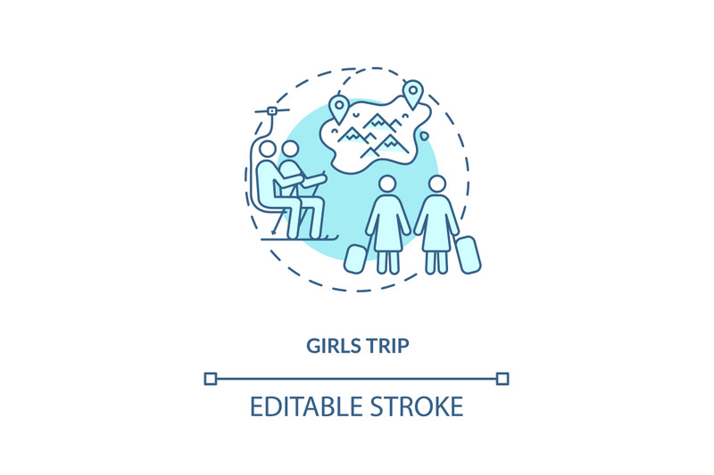 girls-trip-concept-icon