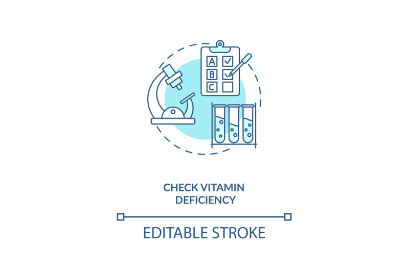check-vitamin-deficiency-concept-icon