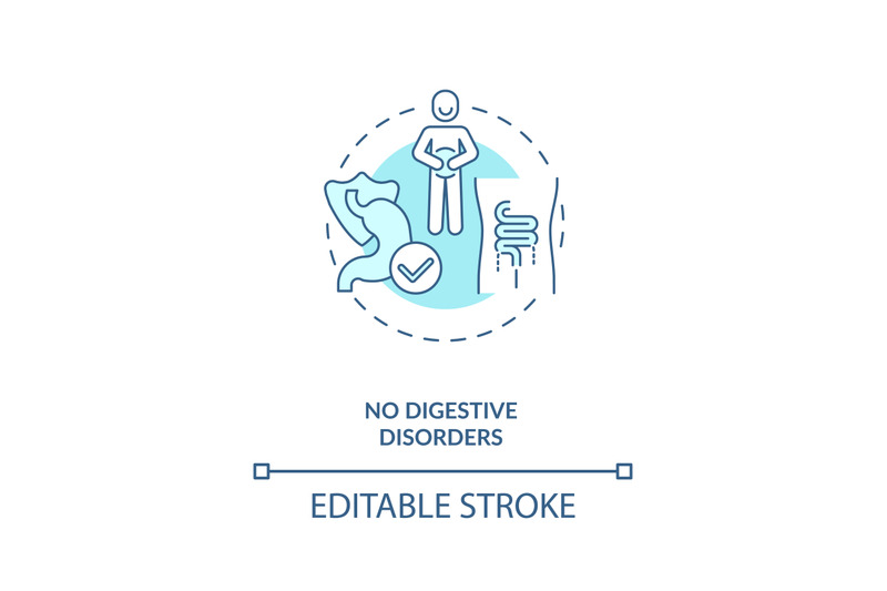 no-digestive-disorders-concept-icon