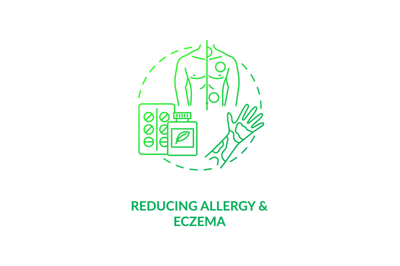 reducing-allergy-and-eczema-concept-icon
