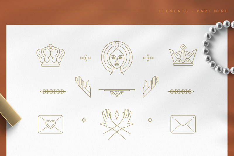 logo-line-elements-collection