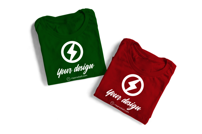 two-folded-tees-png-mock-up