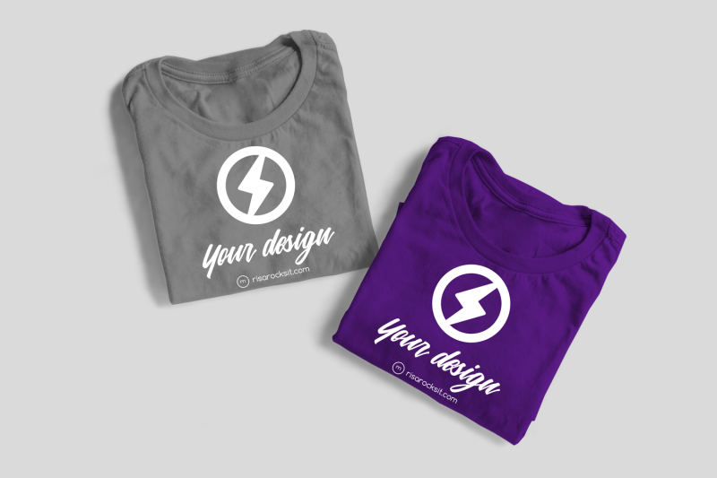 two-folded-tees-png-mock-up