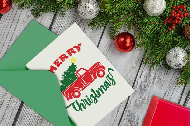 merry-christmas-retro-truck-svg-clipart-design-elements