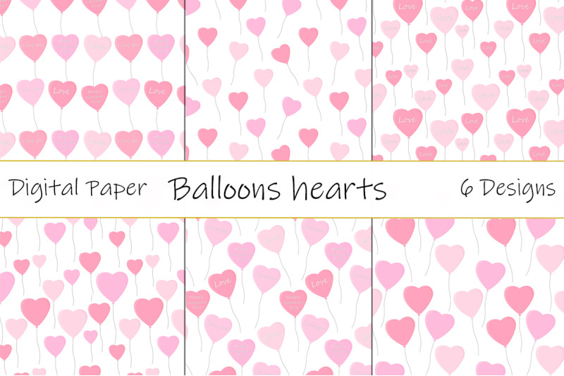 set-patterns-balloons-hearts-valentine-039-s-day-vector