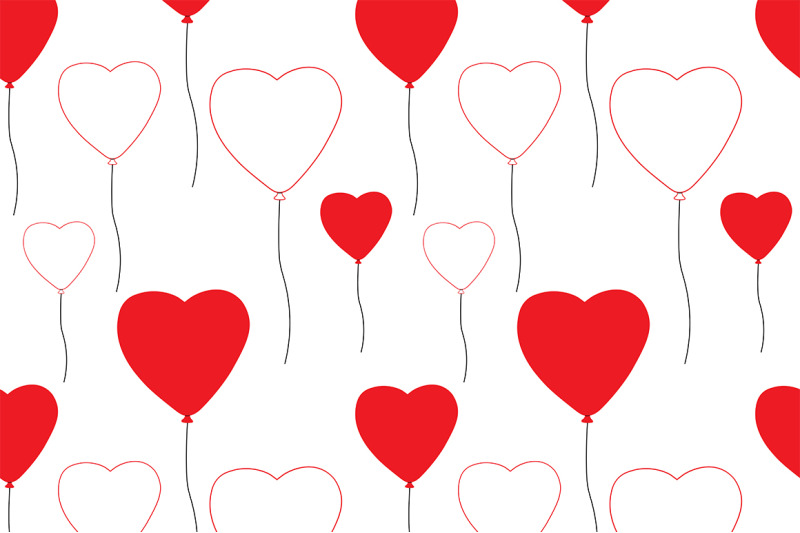 set-patterns-balloons-hearts-valentine-039-s-day-vector