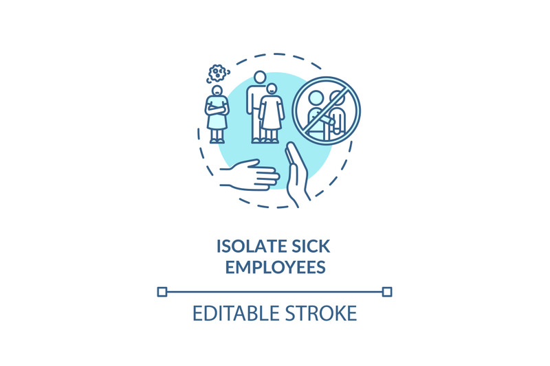 isolation-sick-worker-concept-icon