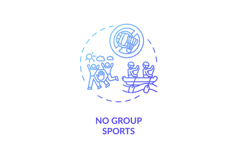 no-group-sports-concept-icon
