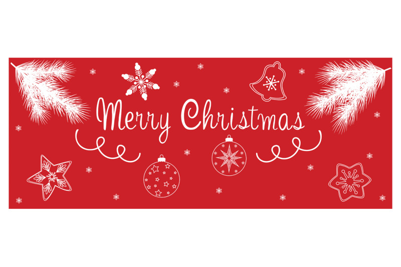 merry-christmas-banner-merry-christmas-pattern-vector