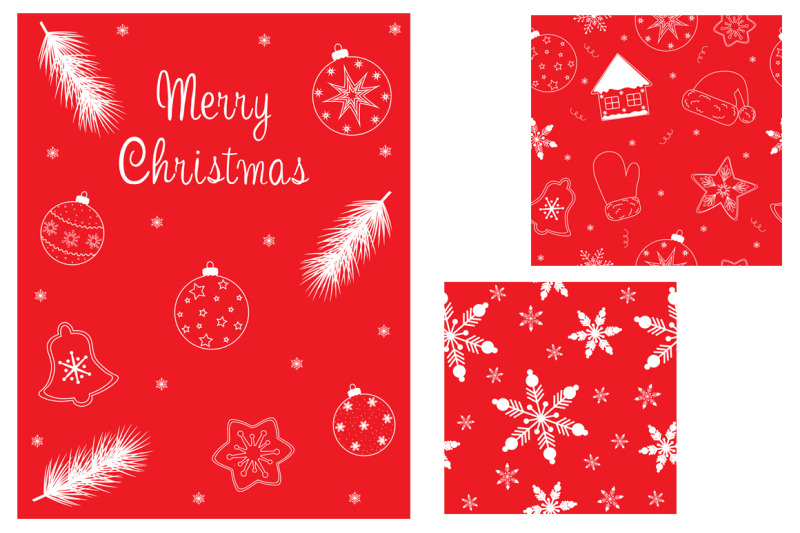 merry-christmas-banner-merry-christmas-pattern-vector