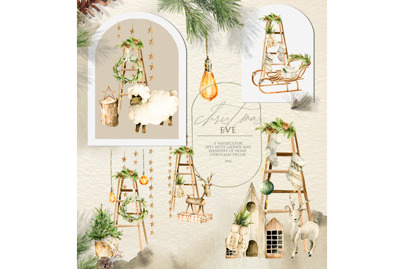 christmas-home-holiday-watercolor-clipart