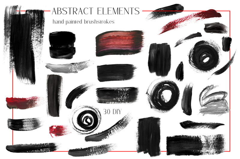 black-brush-strokes-design-shapes-black-friday-templates-black-png