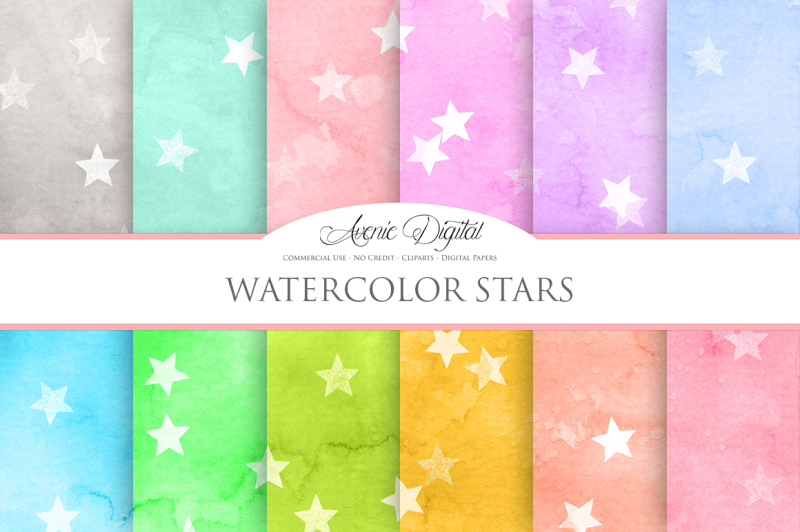 watercolor-star-textures
