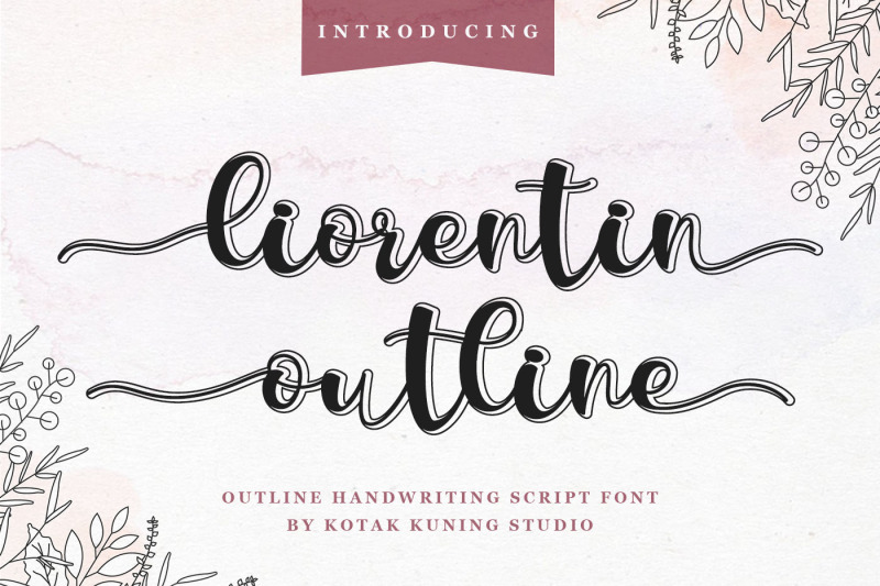 liorentin-outline-script-font