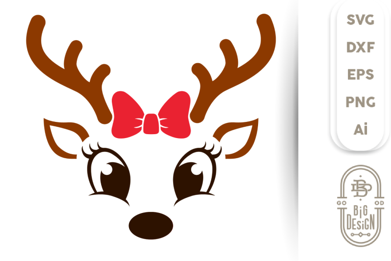christmas-svg-cute-reindeer-svg-girl-reindeer-face-svg