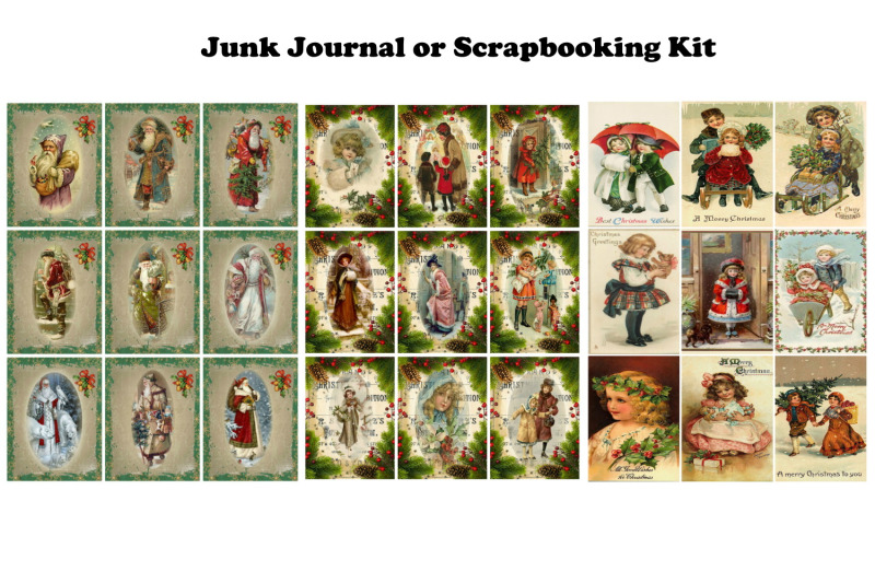 vintage-christmas-postcards-tags-journal-add-ons-kit