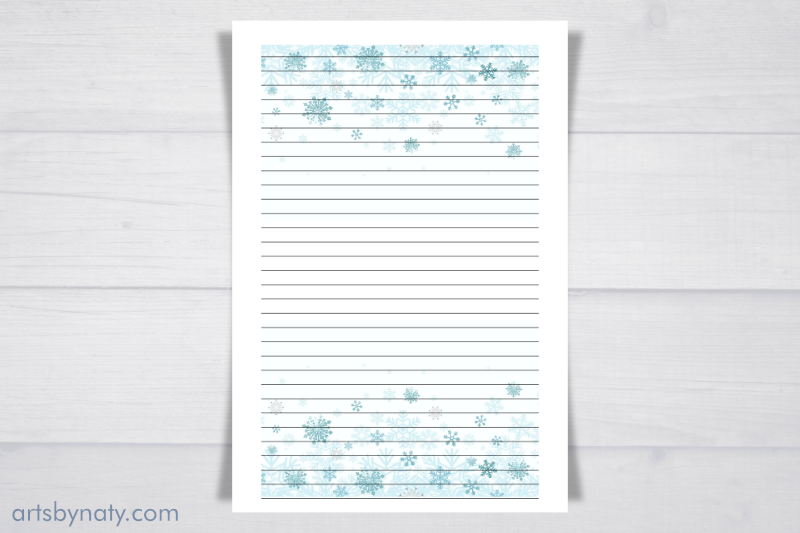 the-blue-snowflakes-printable-journal