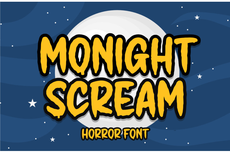 monight-scream-helloween-font