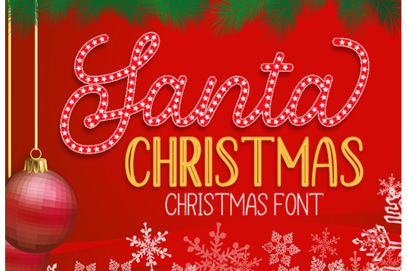 santa-christmas-a-cute-holiday-font