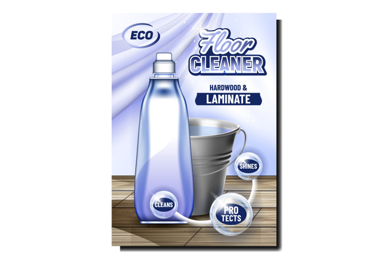 floor-cleaner-eco-product-promo-banner-vector