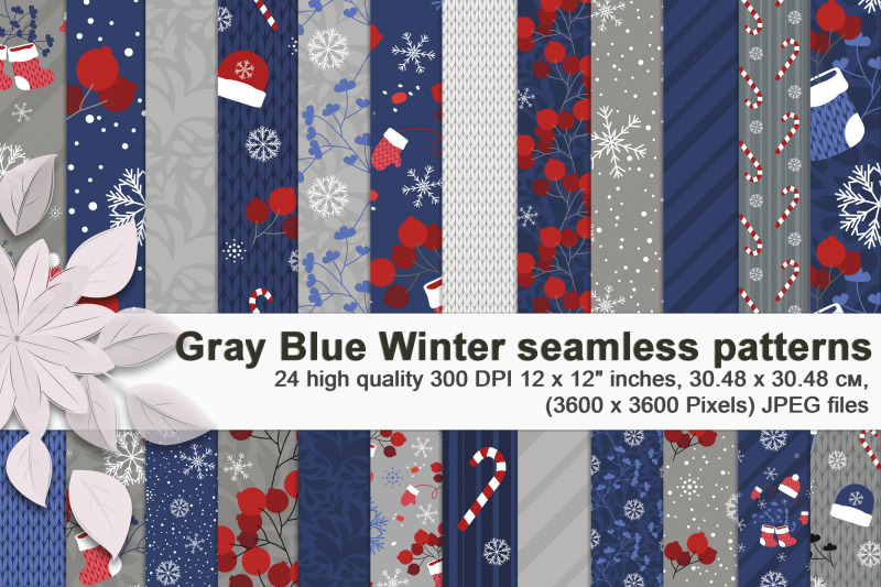 gray-blue-winter-seamless-patterns