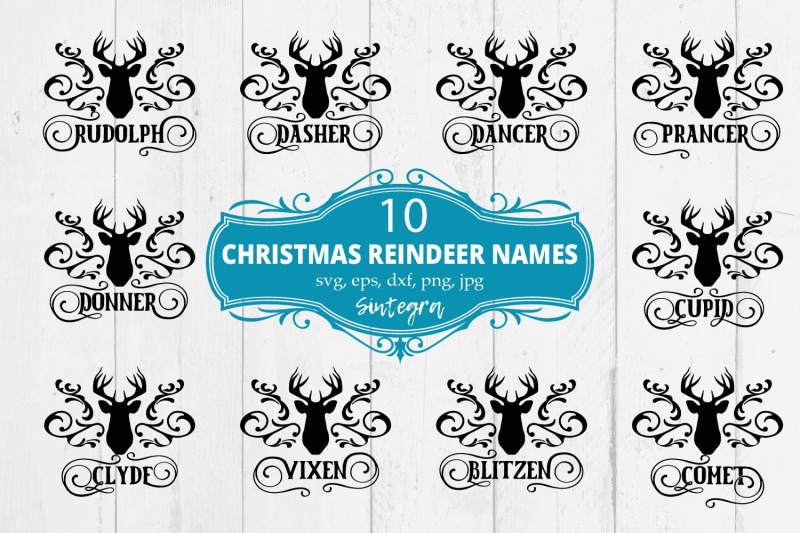 reindeer-names-swirl-svg-bundle