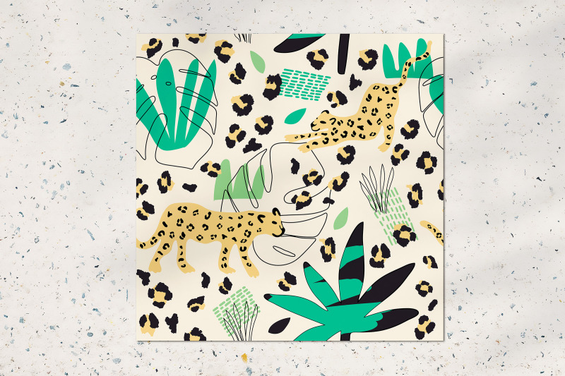 doodle-leopard-seamless-pattern