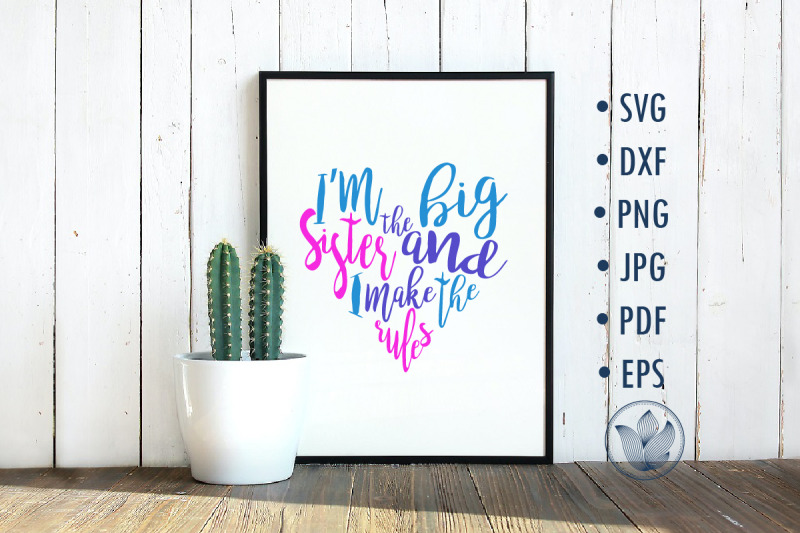 i-039-m-the-big-sister-and-i-make-the-rules-svg-cut-file-lettering