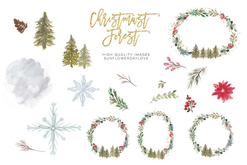 christmas-wreath-clipart-hollyhock-watercolor