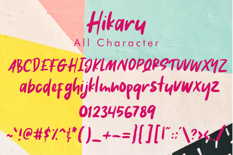 hikaru-brush-font