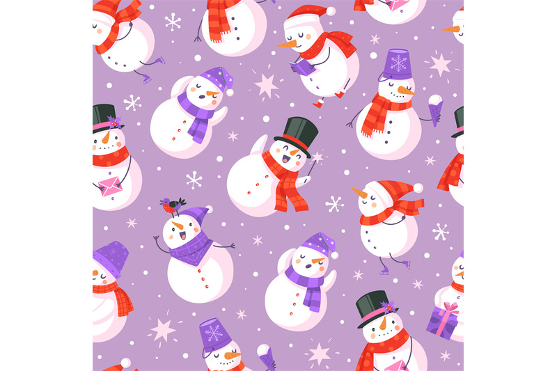 snowman-seamless-pattern-new-year-and-christmas-design-with-cute-snow