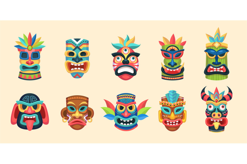 tribal-mask-ethnic-african-aztec-and-hawaiian-ritual-aboriginal-face