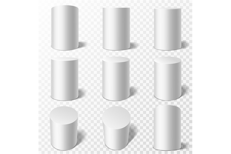 cylinders-realistic-round-podiums-in-different-viewpoints-pedestals
