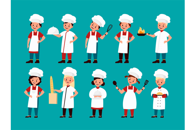 chef-kids-happy-gourmet-children-cook-delicious-food-on-kitchen-fun