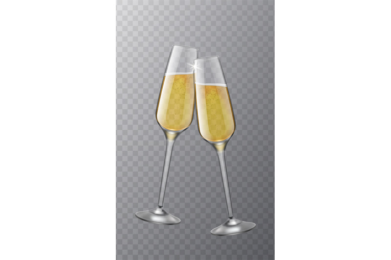 two-champagne-glasses-christmas-toast-symbol-cheers-xmas-and-wedding