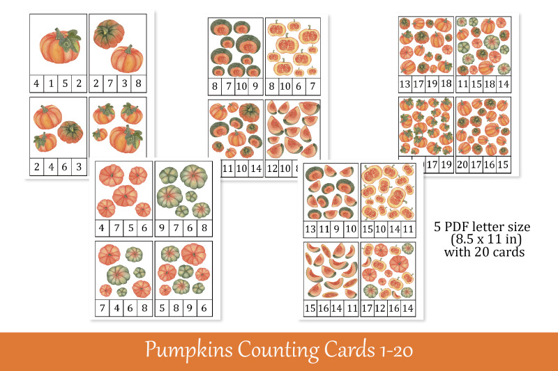 pumpkins-counting-cards-printable-math-flash-cards